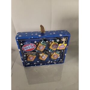 Double Bubble Gum Glass Glittery Christmas Tree Ornament‎ Set of 5 New